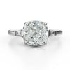 GIA Certified 3.01 Carat E/VS1 Diamond Platinum Three Stone Engagement Ring