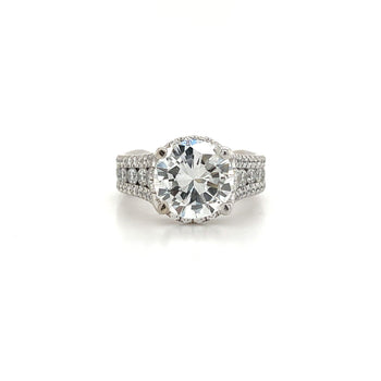 GIA Certified 3.02ct, G Color, I1 Clarity, Diamond With Hidden Diamond Halo 18k White Gold Ring – Assay Jewelers