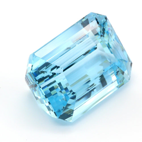 GIA Certified 47.02 Carat Emerald Cut Loose Aquamarine
