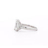 GIA Certified 4.51 Carat Emerald Cut Lab Grown Diamond in Vintage Platinum Ring