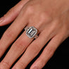 GIA Certified 5.09 Carat D Color VVS2 Clarity Emerald Cut Diamond 18K Ring