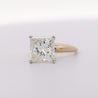 GIA Certified 5.13 Carat Princess Cut M/SI2 Diamond Solitaire Engagement Ring