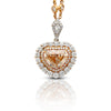 GIA Certified 5.78ct Color Shield Cut Diamond Pendant Necklace