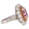 GIA Certified 6.53 Carat Fancy Pink & White Diamond Ring in 18K Rose Gold