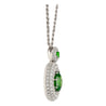 GIA Certified 8.58 Carat Demantoid Pendant Necklace in 18K White Gold