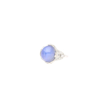 GRS Certified 18.29 Carat No Heat Sri Lanka Pastel Blue Star Sapphire Ring – Assay Jewelers