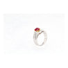 GRS Certified 1.37 Carat Burma Pigeon Blood Ruby & Diamond Ring in 18K Gold