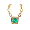 Henry Dunay 19.48 carat Colombian Emerald Necklace in 18k Yellow Gold