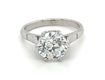 IGI Cert. 2.08 Carat Lab Grown Old European Cut Diamond Vintage 6-Prong Engagement Ring – Assay Jewelers