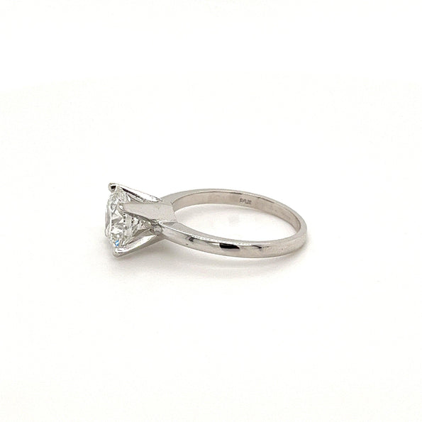 Bague en diamant de laboratoire taille ronde 1,80 carat G/VS2 certifiée IGI