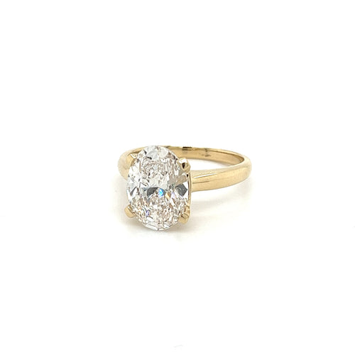 VS1 Lab Grown Diamond in 14k Yellow Gold Solitaire Ring