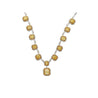 Magnificent GIA Certified 25 Carat Total Natural Fancy Yellow Diamond Necklace in 18K Gold