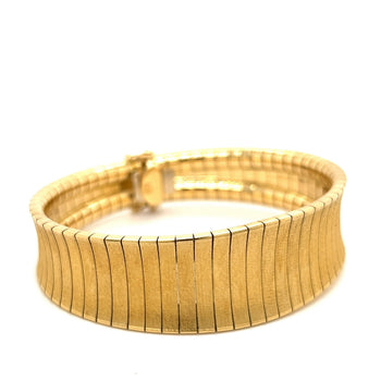Matte Finish Flexible Bracelet in 18K Solid Yellow Gold – Assay Jewelers