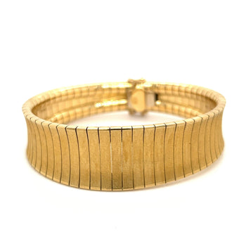 Matte Finish Flexible Bracelet in 18K Solid Yellow Gold – Assay Jewelers
