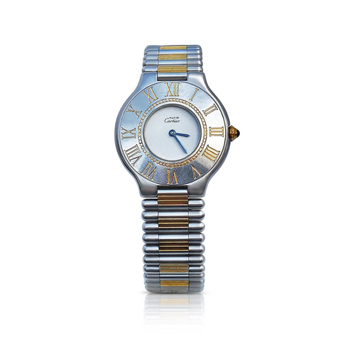  30mm - Two Tone Gold Stainless Steel