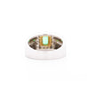 Natural 1.78 Carat Emerald and Diamond 18K Gold Mens Ring