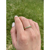 Natural Emerald Band in 14k Yellow Gold Wedding Band