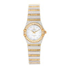Omega Constellation Diamond Bezel MOP Dial 18K Two Tone Gold Ladies Quartz Watch