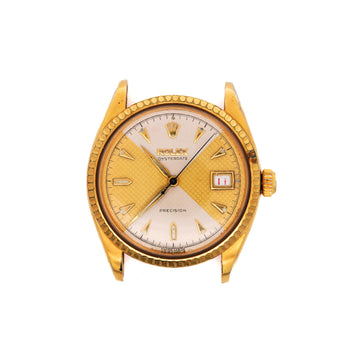 Rolex 34mm Oysterdate Precision 6294 Two Tone Honeycomb Bowtie Gold Watch – Assay Jewelers