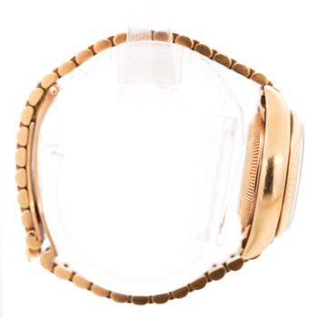 Rolex Datejust Presidential Champagne 18K Gold Diamond Dial Fluted Watch – Assay Jewelers