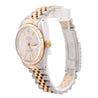Rolex Datejust Silver Tapestry Dial 2 Tone Jubilee 36mm 16013 Watch Box/Papers