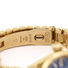 Rolex Lady DateJust 6917 Blue Dial 18K Gold President Bracelet Watch