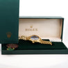 Rolex Lady DateJust 6917 Blue Dial 18K Gold President Bracelet Watch
