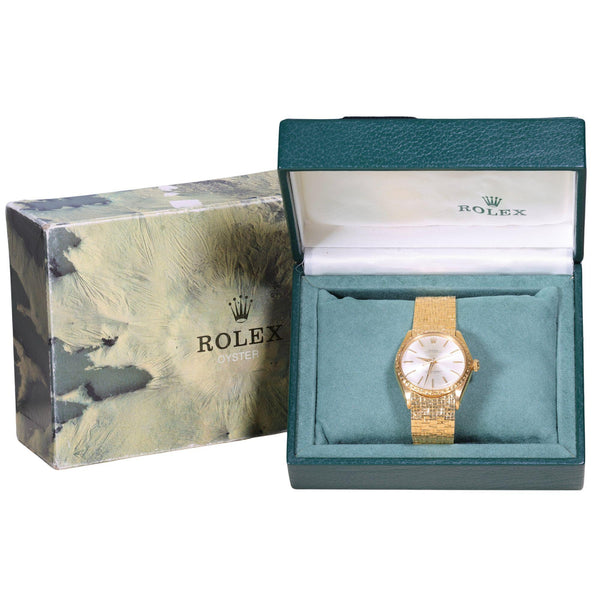 Rolex Oyster Perpetual 1028 18K Gold 34mm Watch Vintage 1963 w/box