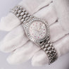 Rolex Platinum DateJust Presidential Watch 15 Carat Diamond 26mm