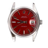 Rolex Red Dial Precision Oyster Date 34MM Watch