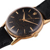 Rolex Speckled Gold Dial 33MM 18K Gold Precision Leather Watch