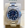 Rolex Yacht-Master 40mm Blue Face Platinum Bezel with Oyster Band