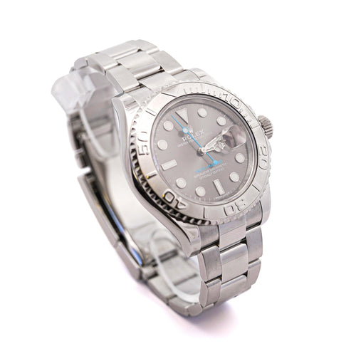 Rolex Yacht-Master 40mm Rhodium Dial Platinum Stainless Steel Watch