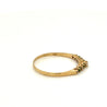 Thin Dainty Emerald and Diamond Band Ring in 14K Gold