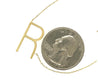 Tilted Initial 14K Gold Pendant Cable Chain Necklace