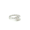 Toi Et Moi Emerald & Pear Cut Lab Diamond Engagement Ring in 18K White Gold