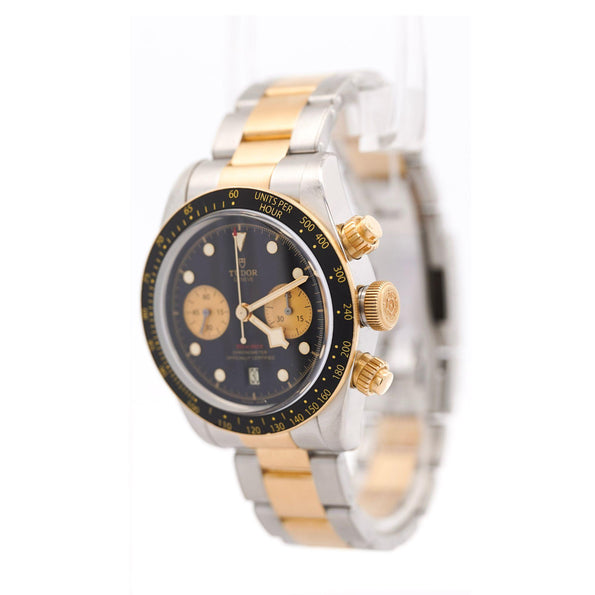 Tudor Black Bay Chrono S&G 79363N 41mm Black Dial Two Tone Watch Full Set