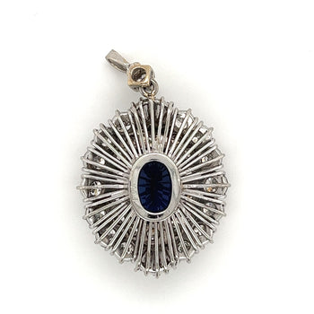 Van Cleef and Arpels Ceylon Blue Sapphire and Diamond Pendant Necklace – Assay Jewelers