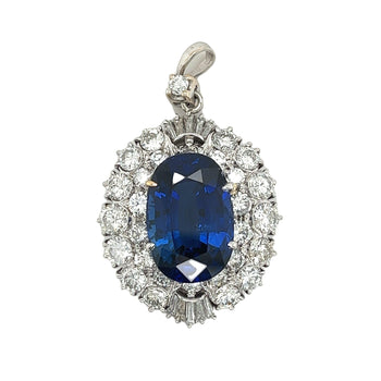 Van Cleef and Arpels Ceylon Blue Sapphire and Diamond Pendant Necklace – Assay Jewelers