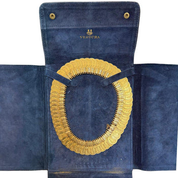 Vintage 22K Gold Queen Victoria Coin Collar Necklace & Cluster Earrings Set – Assay Jewelers