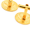 Vintage 22K Yellow Gold Lady Liberty and Quarter Eagle 2.5 Dollar Coin Cufflinks