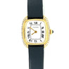 Vintage Cartier Gondole Watch 23mm with Factory Diamond Bezel and Leather strap