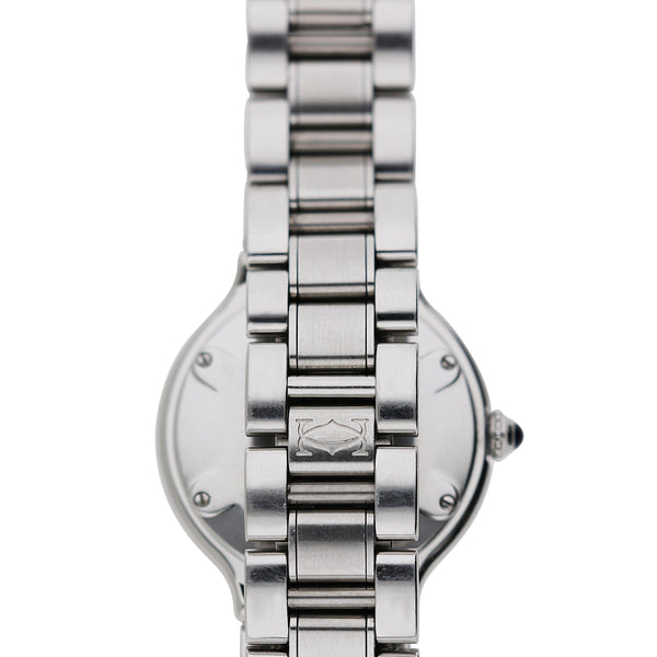 Vintage Cartier Must de Cartier 21 Ref 1340 28mm Steel Roman Bezel Quartz Watch