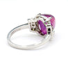 Vintage No Heat 7 Carat Purplish Pink Star Sapphire Platinum Art Deco Ring