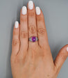 Vintage No Heat 7 Carat Purplish Pink Star Sapphire Platinum Art Deco Ring