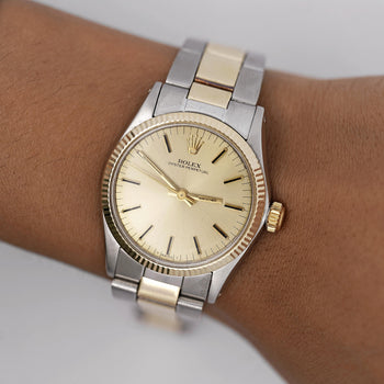 Vintage Rolex OP 6551 Two Tone Champagne Dial 31mm Watch – Assay Jewelers