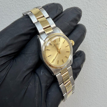 Vintage Rolex OP 6551 Two Tone Champagne Dial 31mm Watch – Assay Jewelers