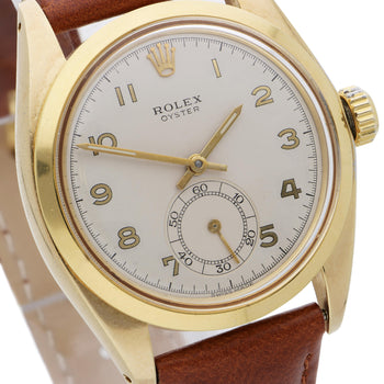 Vintage Rolex Oyster 6246 36mm Dial Small Seconds Manual Wind Watch Circa 1972 – Assay Jewelers