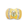 Vintage Yellow Sapphire Mens Ring