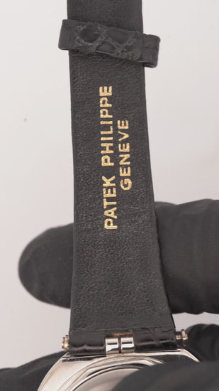 Patek Philippe "Jumbo UFO" Automatic Steel Purple 35mm Dial Leather Strap Watch